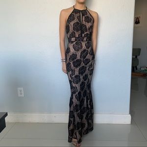 Black maxi dress